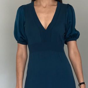 BCBG short sleeve dress in teal